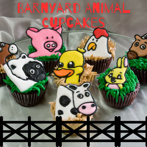 Barnyard Animal Cupcakes