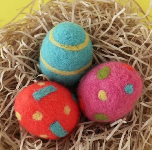 Felted Easter Eggs